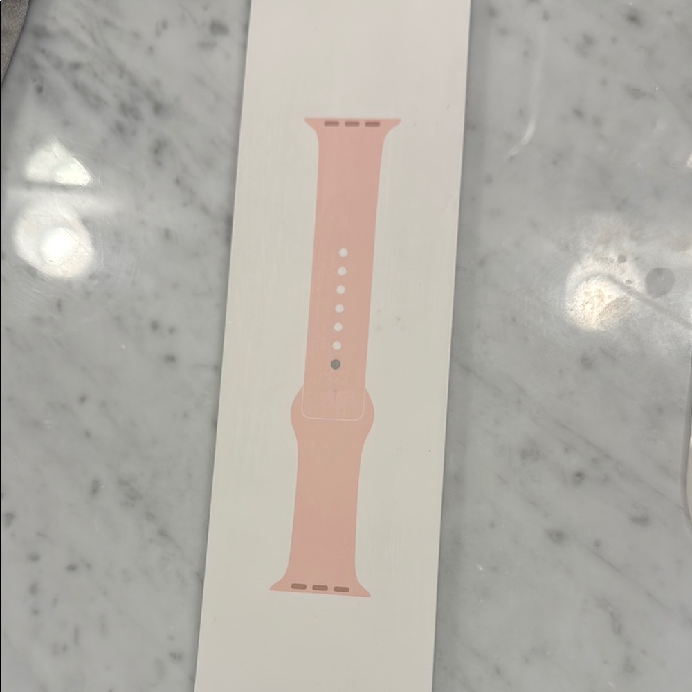 NEW never opened Apple Pink Watch Band Silicone Sport 40MM